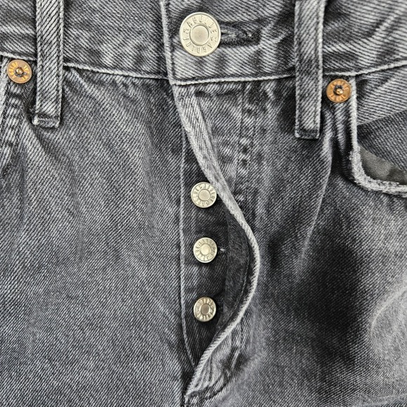 AGOLDE 90's Mid Rise Straight Los Angeles Black Grey Wash Jeans‎ Size 24 - Picture 6 of 11